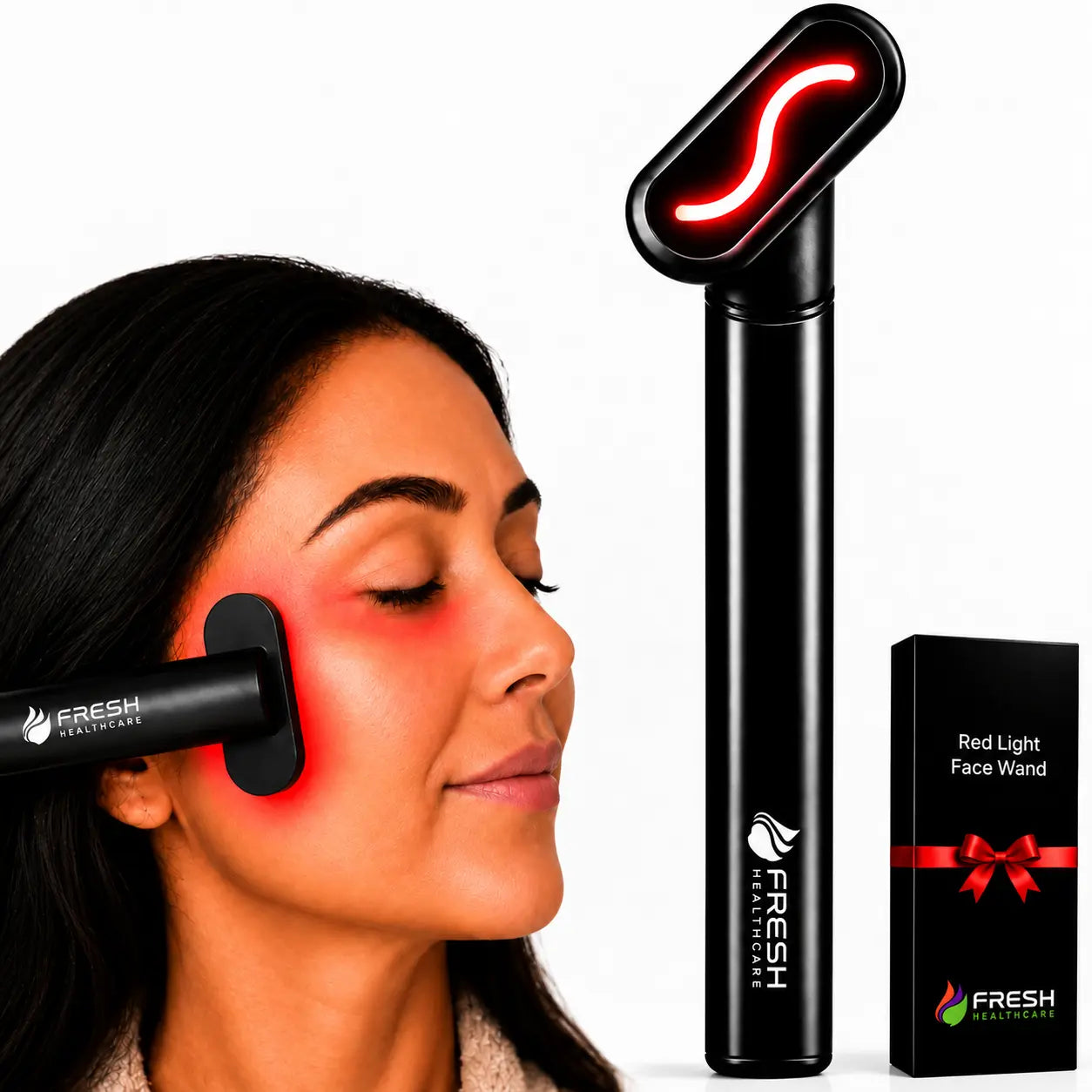 Fresh Healthcare 5-in-1 Red Light Therapy Wand for Face & Neck